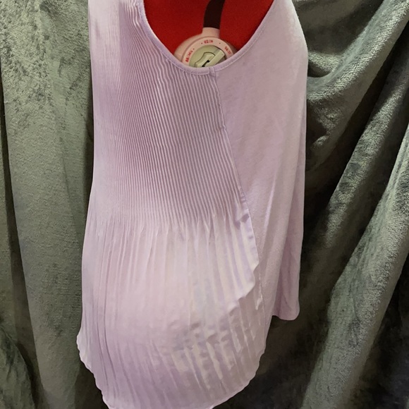 Lavender Tank Top with Chiffon Back - Picture 3 of 5